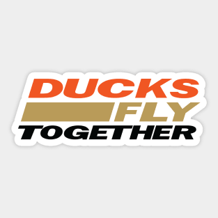 Ducks Fly Together Sticker